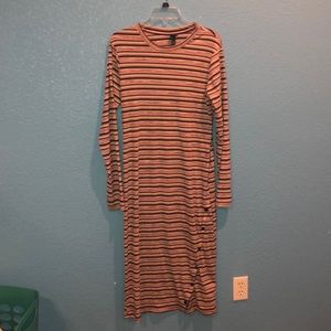 Target Brand Grey and Maroon Sweater Dress